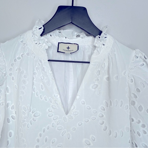 Tuckernuck x Cameron‎ Eubanks Wimberly Eyelet Lace Palmer Dress White Size S - Picture 6 of 10